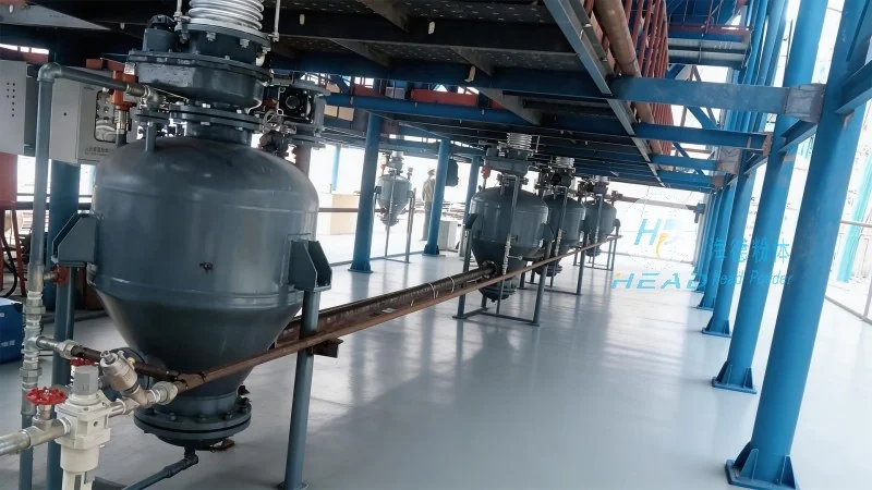Anode Material Pellet Conveying: Pneumatic System